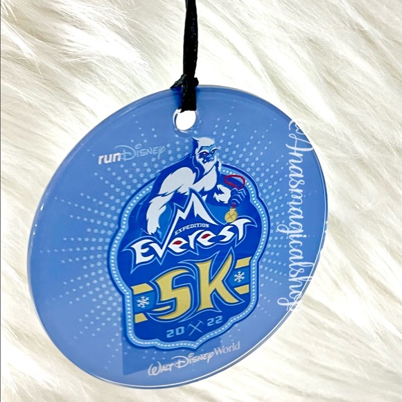 2022 RunDisney 5K Expedition Everest Acrylic Ornament - Picture 3 of 3